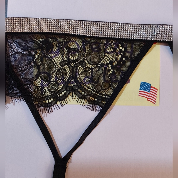 π XS/S VS Very Sexy Shine Strap Lace Garter Belt π - Picture 9 of 16